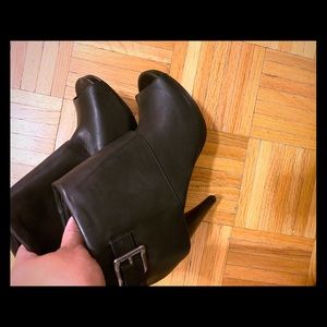 Steve Madden Open Toe Leather Booties 9.5